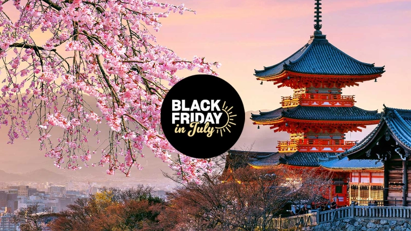 Yasaka Pagoda Kyoto Japan Black Friday in July