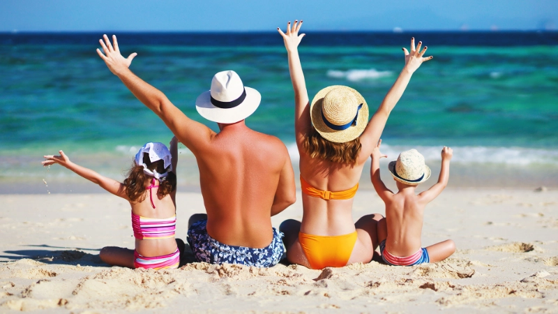 Plage familiale