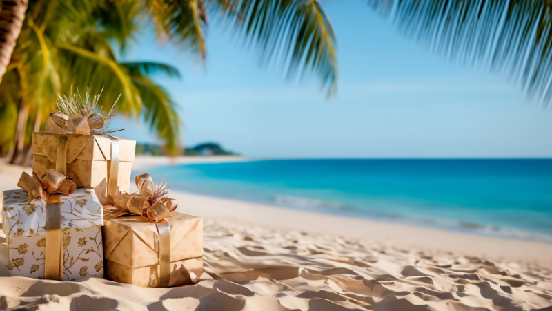 Cadeaux sur le sable