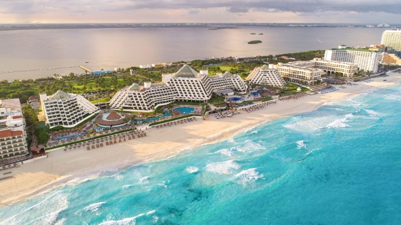 Paradisus Cancun Aerial