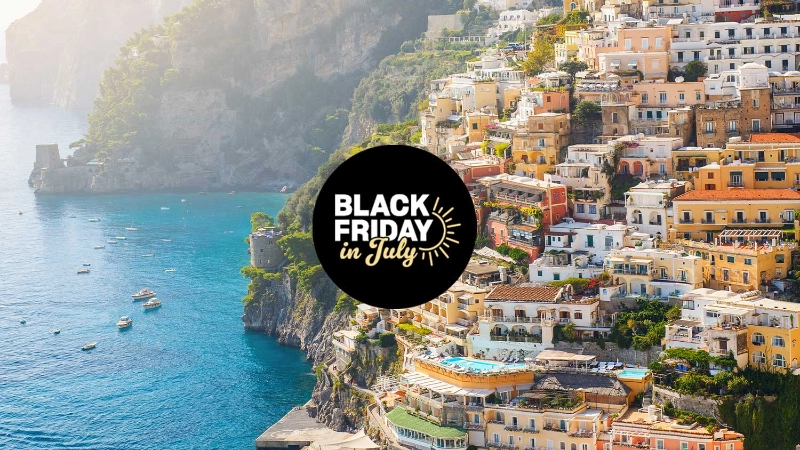 Positano Italy Black Friday in July