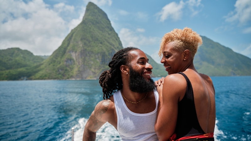 Couple in Saint Lucia