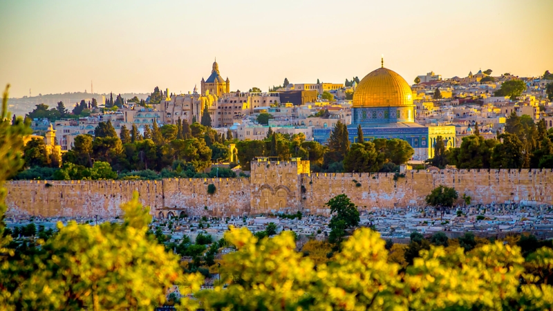 Jerusalem Old Town Skyline