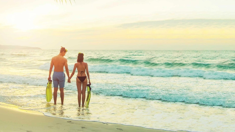 Plage pour couples