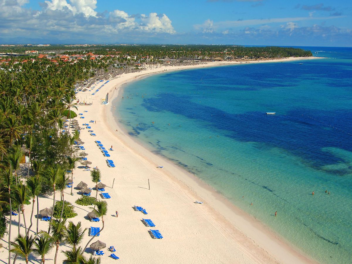 Plage de Playa Bávaro devant le Meliá Caribe Beach Resort