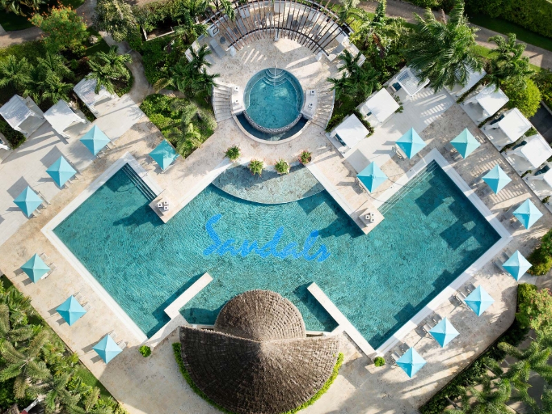 South Seas Pool aerial