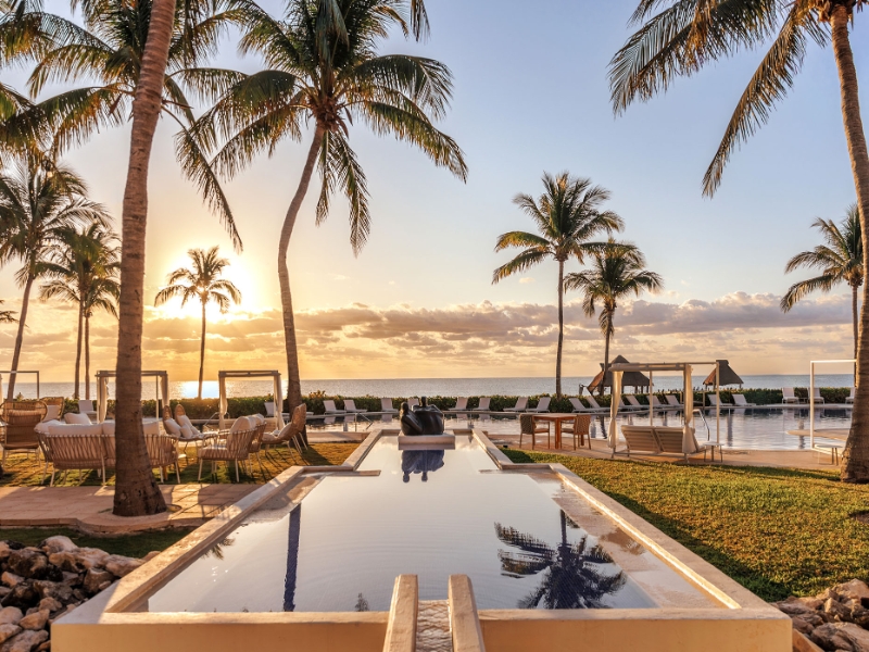 Pool and Beach View