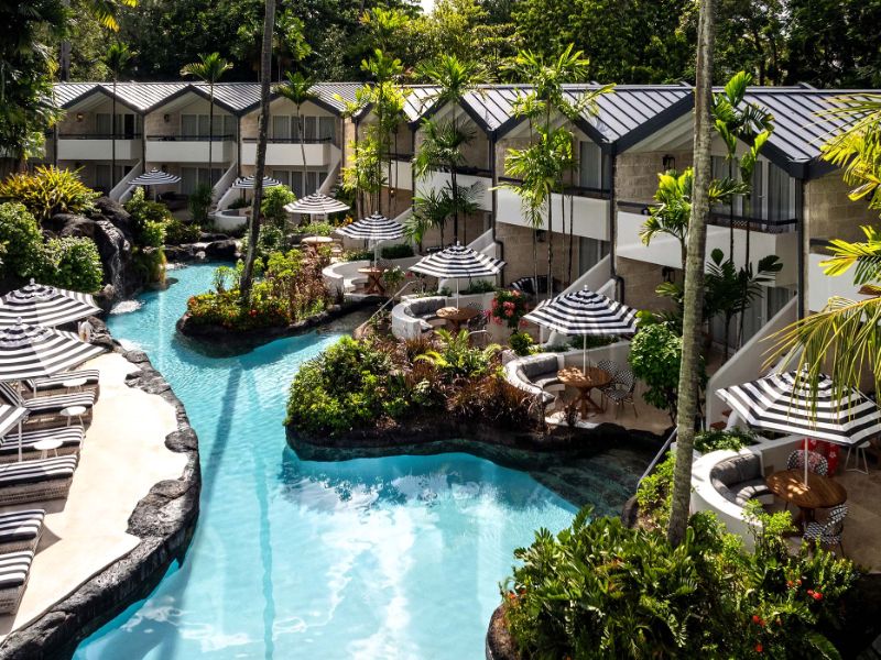 Pool Resort Aerial View