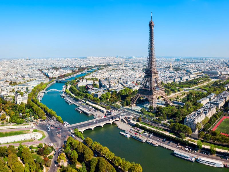 Seine River Aerial View