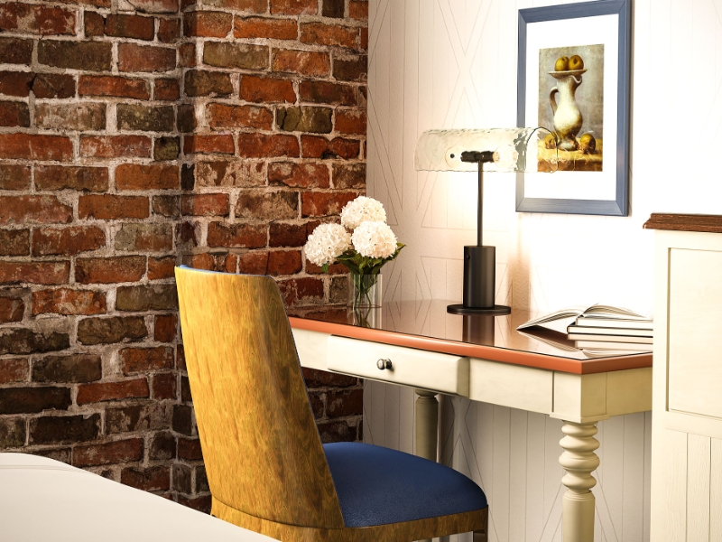 King Courtyard Desk