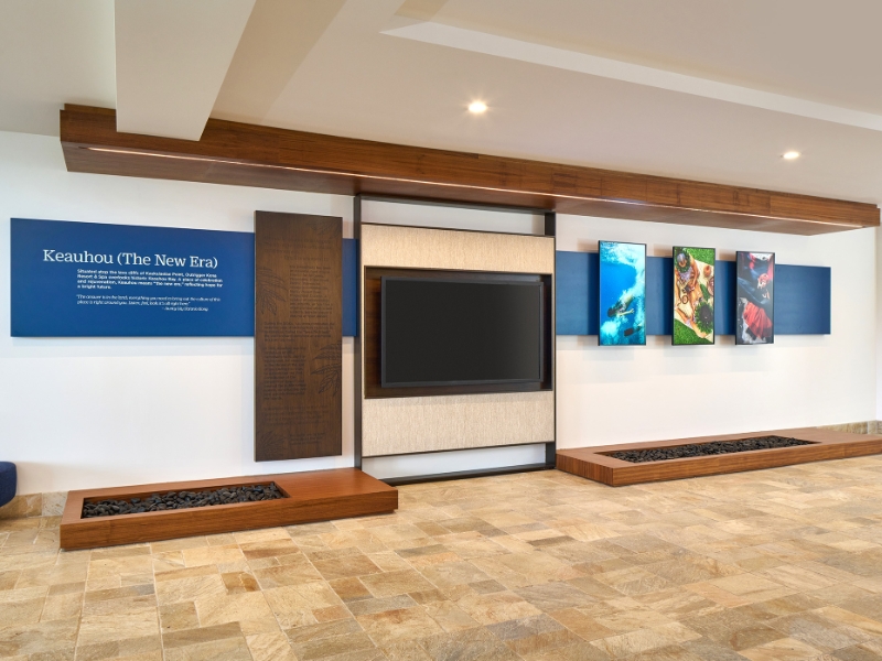 Lobby History Of Keauhou Display