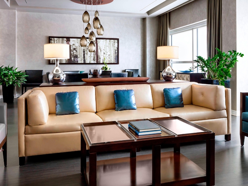 Deluxe room living area