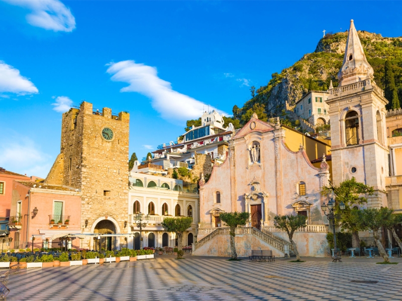 Piazza IX Aprile Taormina Sicily