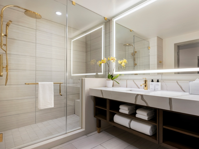 Hilton Deluxe Queen Bathroom
