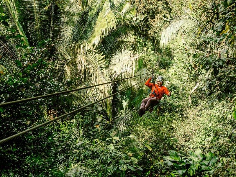 Ziplining