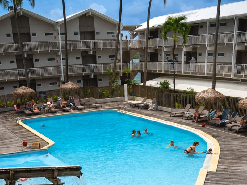 Poolside Aerial View