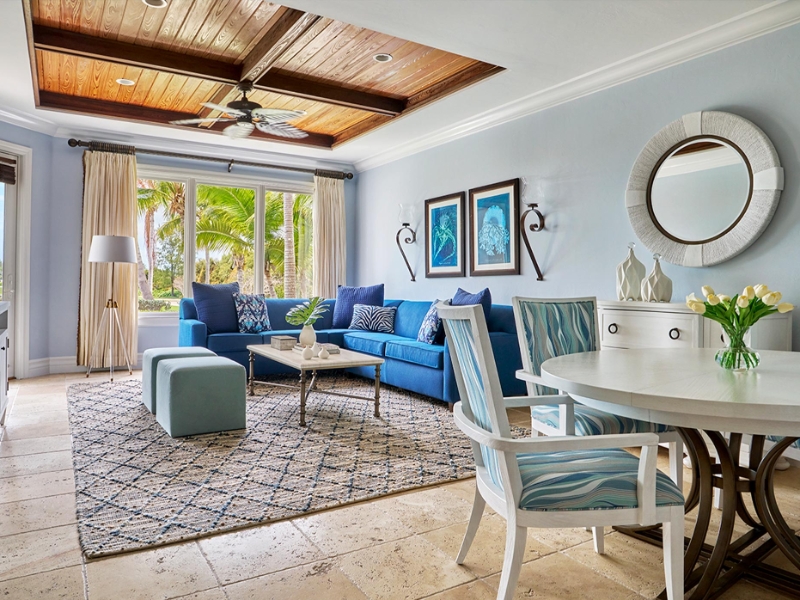 One Bedroom Garden View Living Area