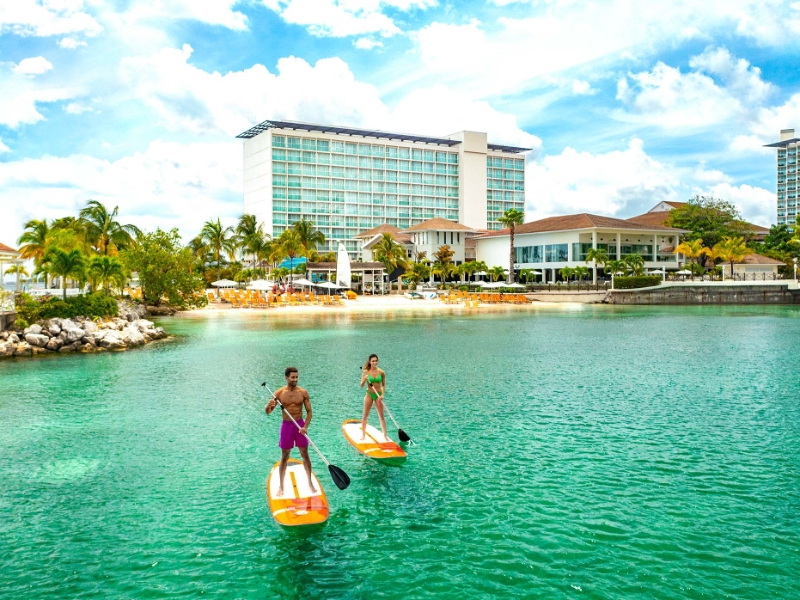Beach Paddleboard Couple
