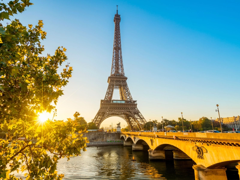 Eiffel Tower and Seine River