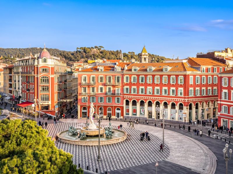 Place Massena Apollo Fountain