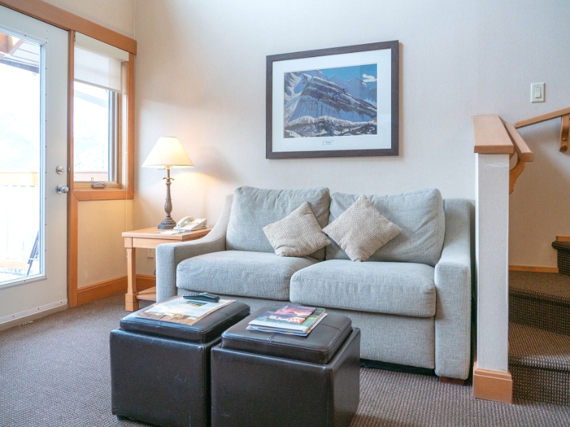 Premier King Condo Living Area