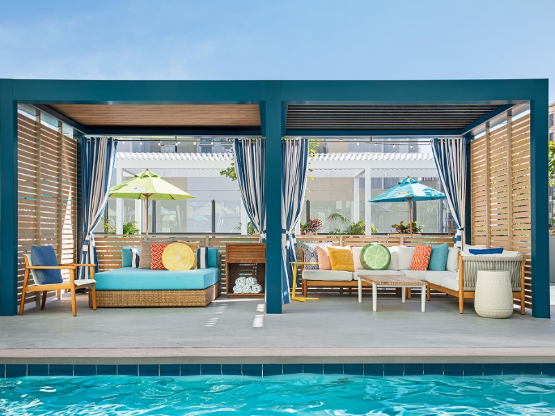 Cabana and Pool