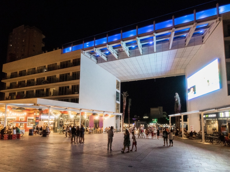 Plaza Restaurant at Night