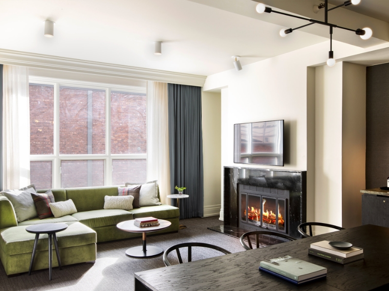 Fireplace Suite Living Room Area