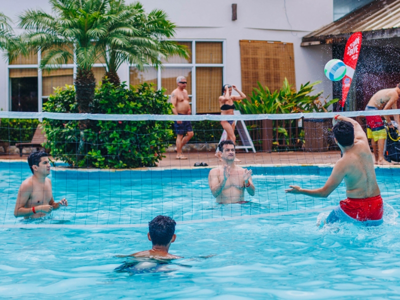Pool Volleyball Activity