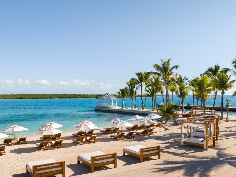 Private beach