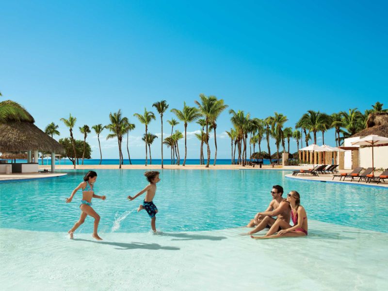 Dreams Dominicus La Romana family at the Pool