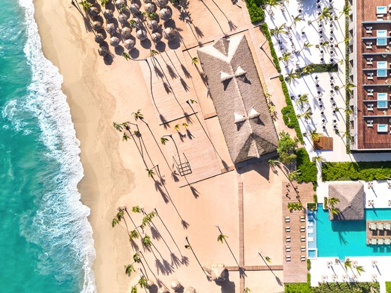 Resort Beach Aerial View