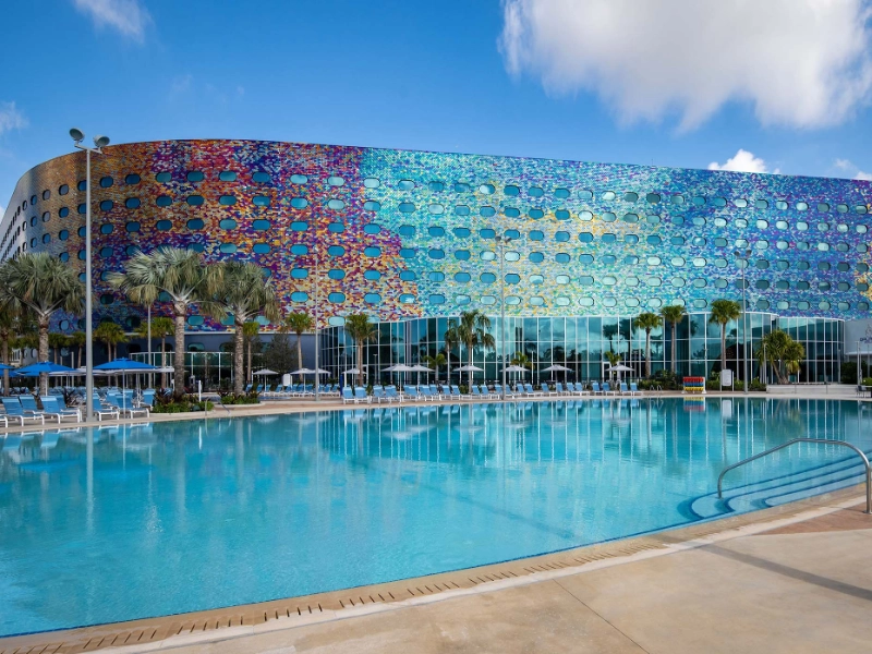 Pool and Hotel