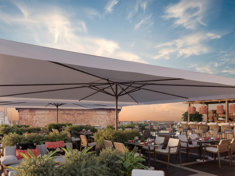 Japanese Restaurant Terrace rendering