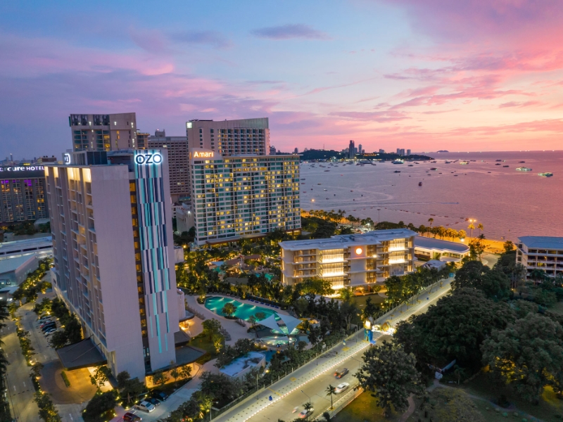 Aerial View Sunset