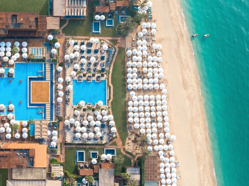 Pool Beach Aerial View