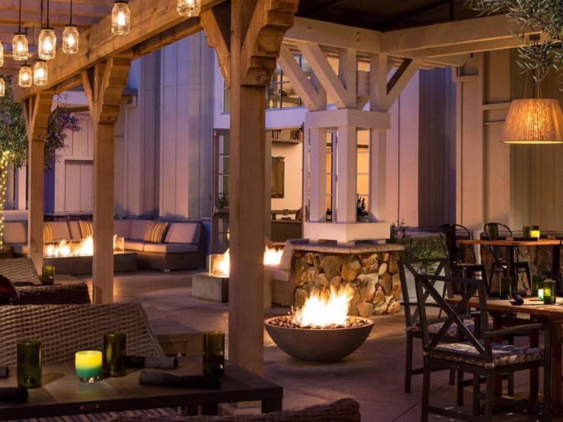 Exterior Patio Night