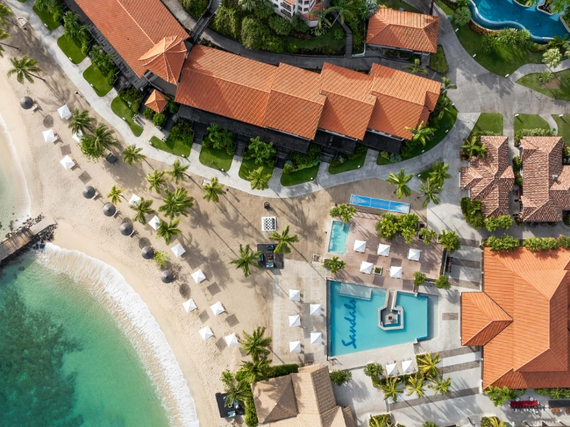 Sandals Grenada BeachAerial
