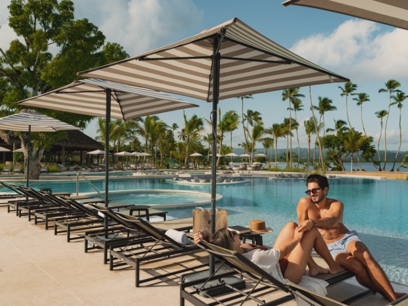 Couple by the pool Zemi Miches Punta Cana