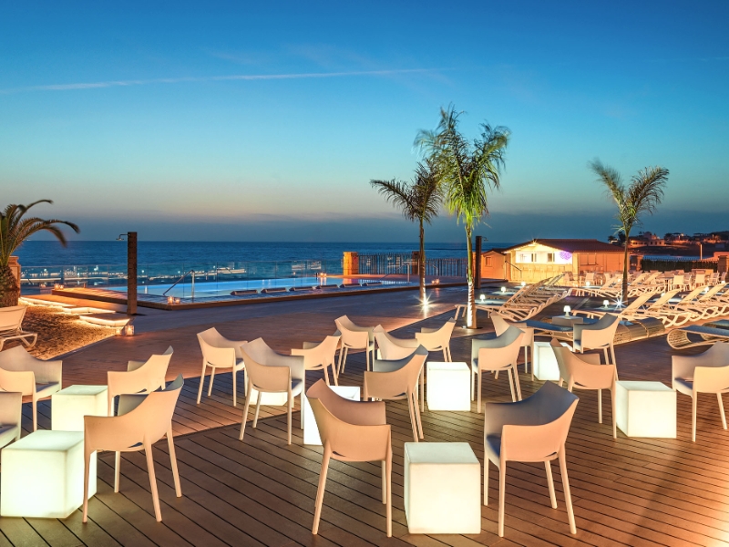 Infinity Pool Terrace Night