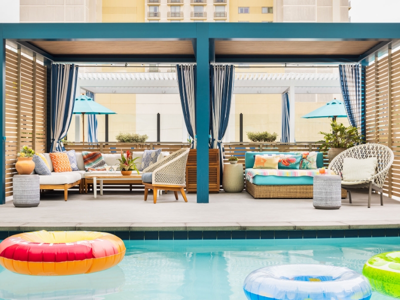 Cabana and Pool
