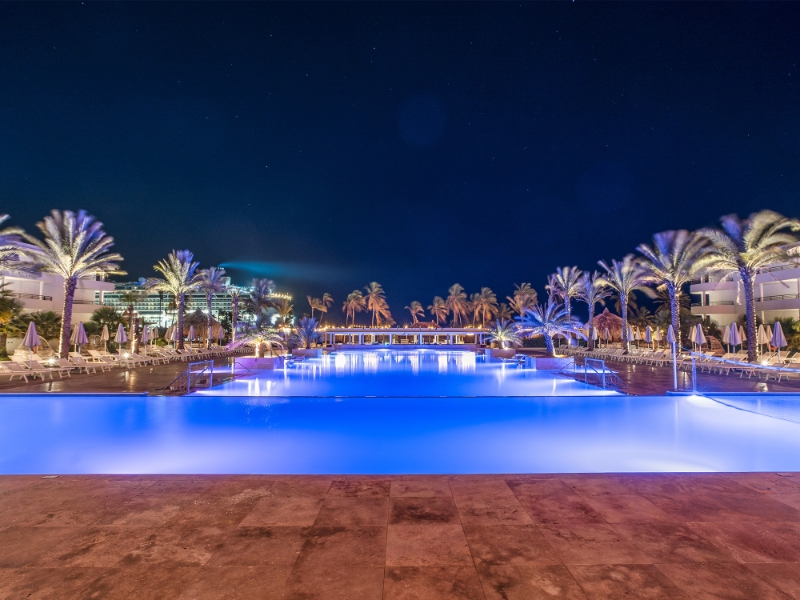 Night Pool View