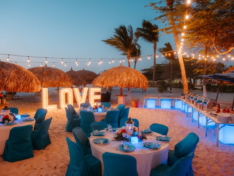 Romantic Dinner Beach Ceremony