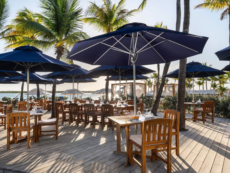 Seaside pool bar grill