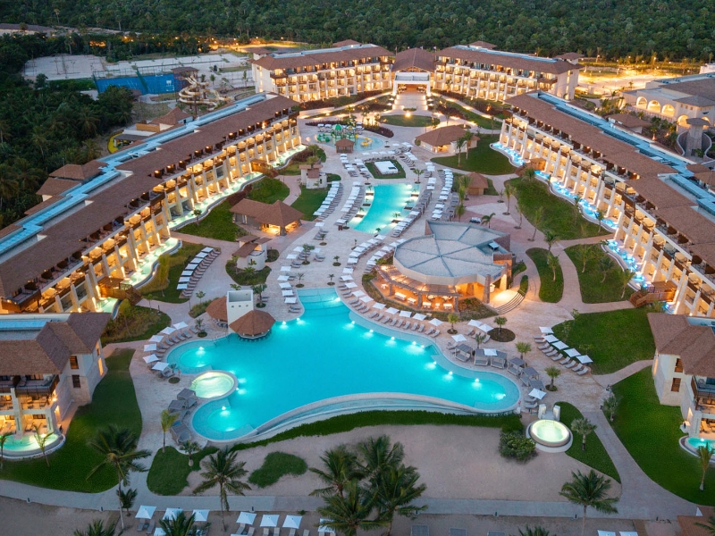 Aerial Resort Sunrise