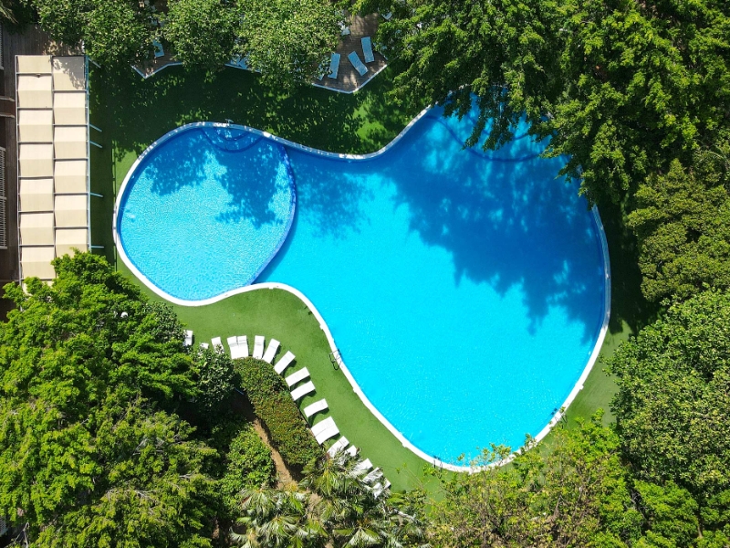 Pool Aerial View
