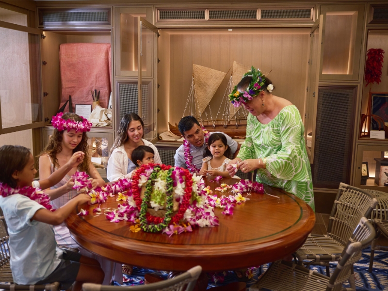 A Cultural Center Lei Making