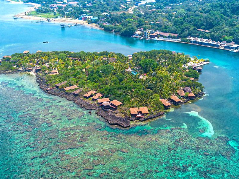 Resort Island Aerial View