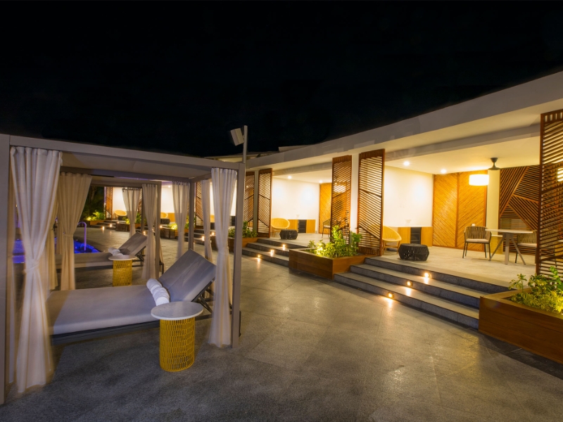 Adults Pool Side Night