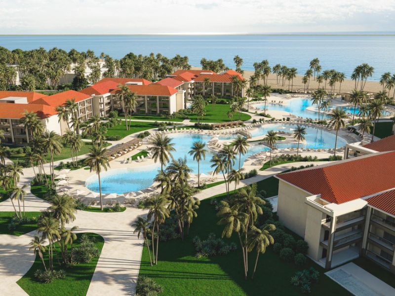 Hyatt Vivid Punta Cana Pool Aerial Render